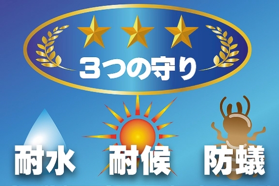 3つの守りで木材を使いやすい素材へ